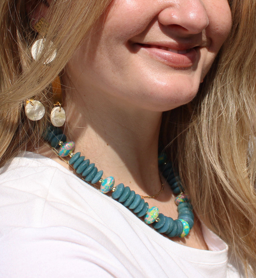 Teal Garden Necklace