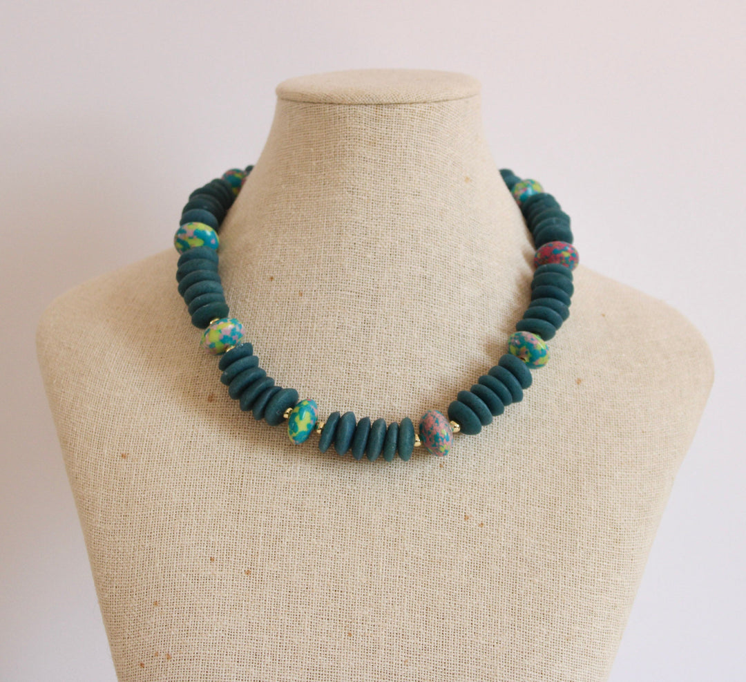 Teal Garden Necklace
