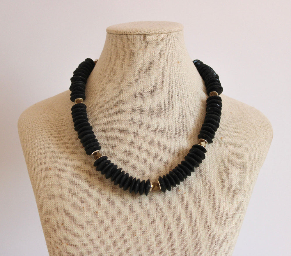 Black Iris Necklace