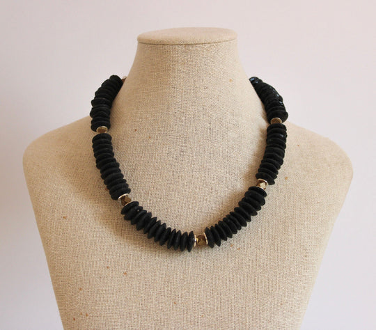 Black Iris Necklace
