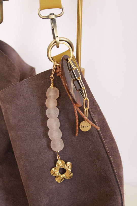 Brave Bloom Bag Charm