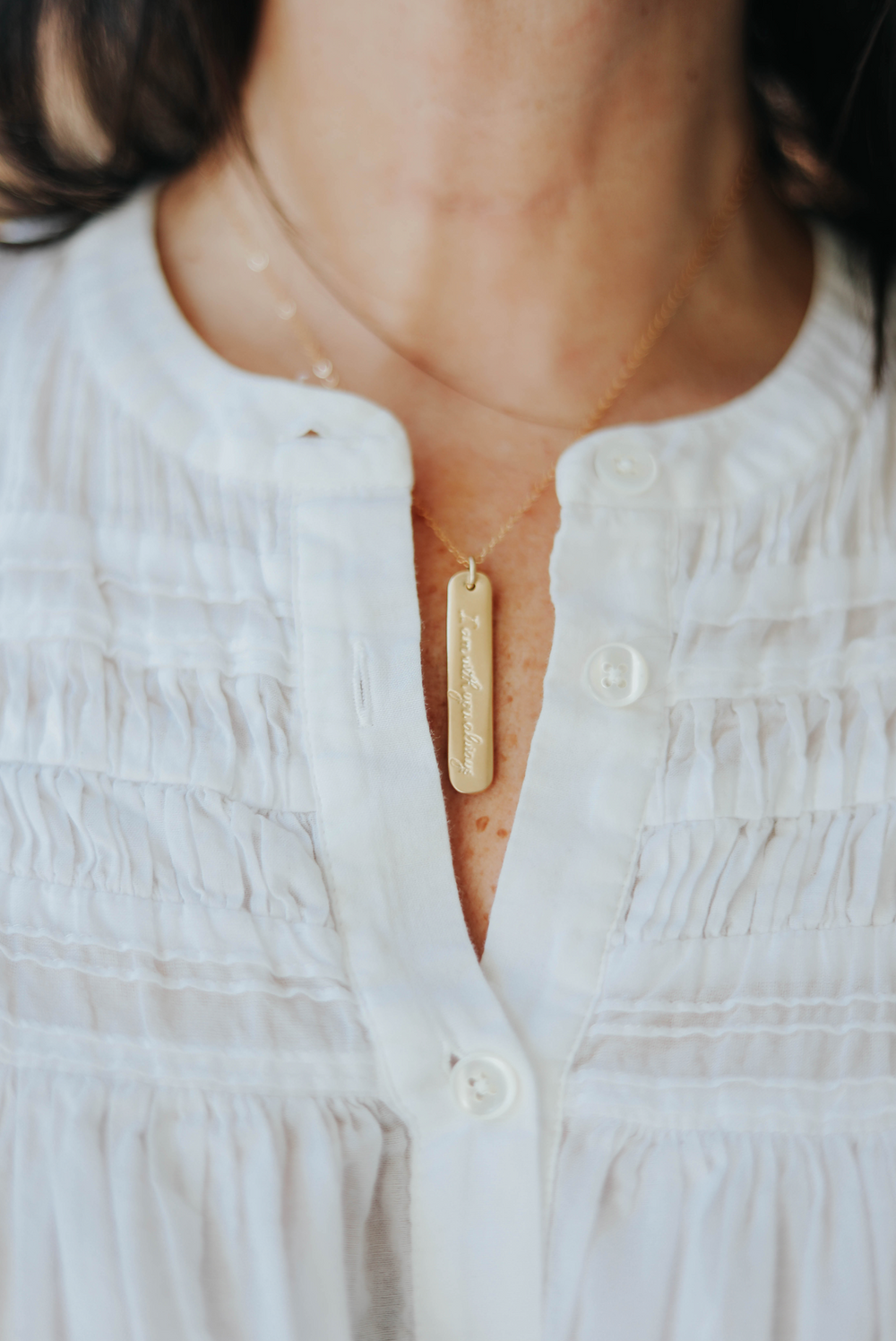Gold Proverb Necklace