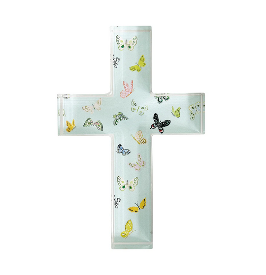 Evelyn Henson - Butterfly Cross, Acrylic Block